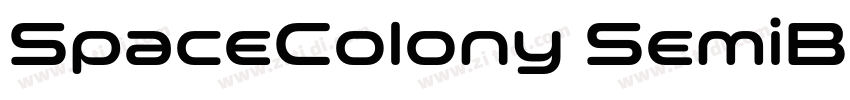 SpaceColony SemiBold字体转换